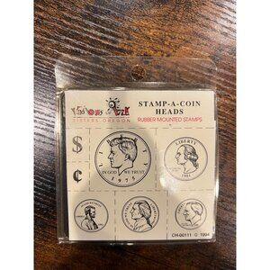 1990s Brand‎ New United States Coins Rubber Mounted Stamps, US Currency NOS
